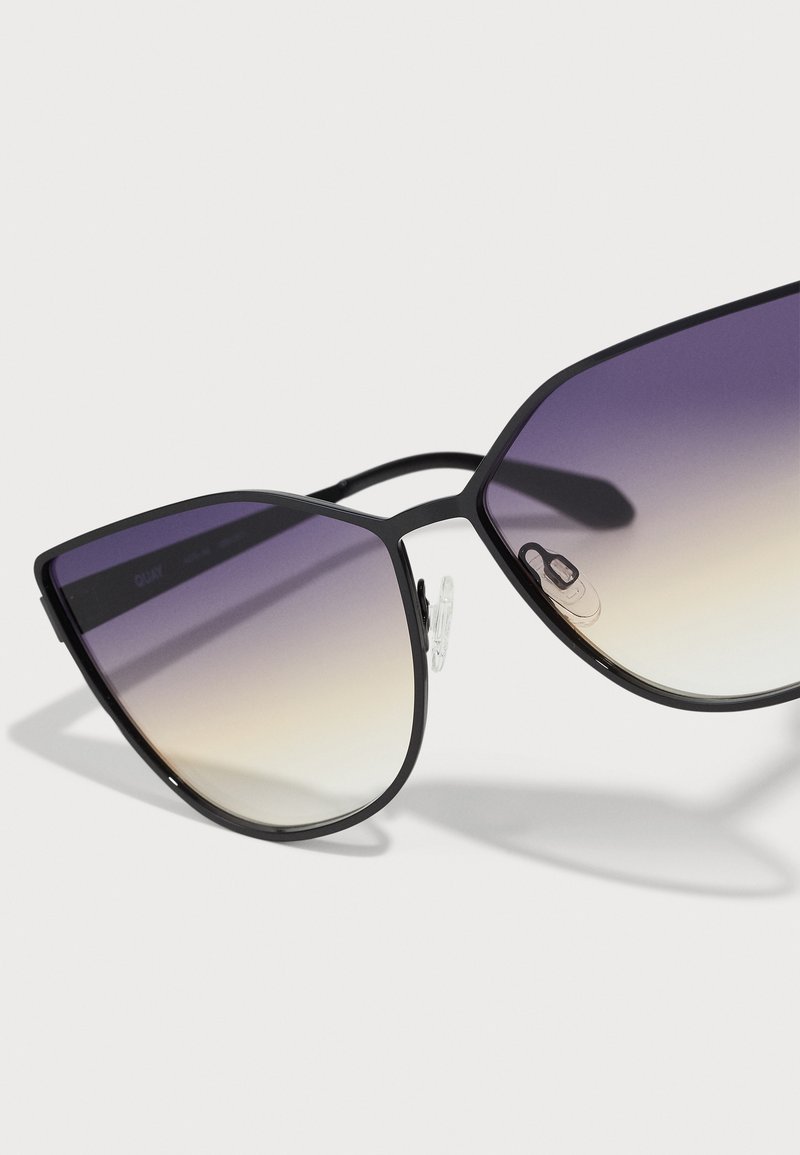 Quay Australia Black Cat-Eye Sunglasses with Gradient Purple Lenses COME THRU Oversize Cat Eye Sunglasses for Women – QUAY main image 4