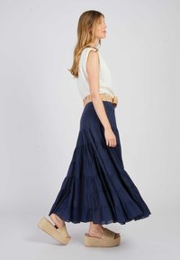 Derhy ACANTHE - Jupe longue - marine