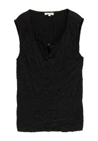 CRINKLE MIT SCHLITZ-DETAIL - Bluse - deep black