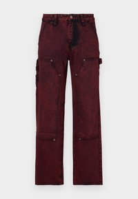 KIT CARPENTER PAN - Vaqueros estilo carpintero - tinted acid maroon