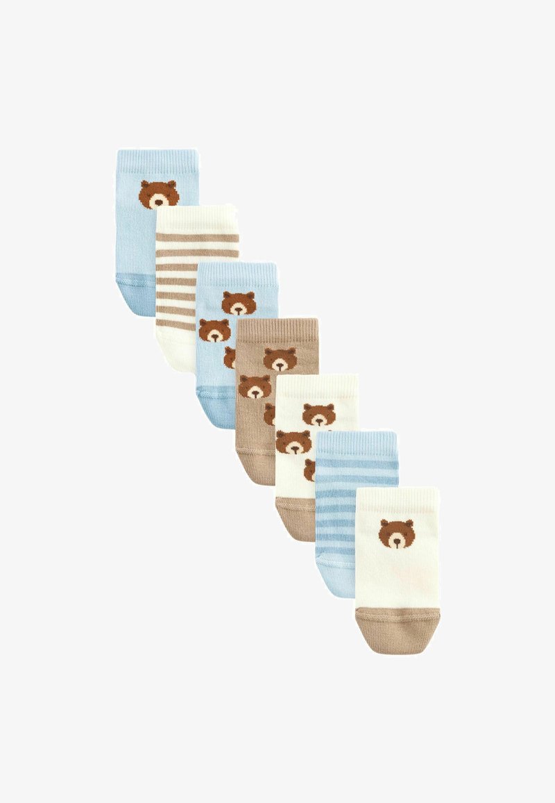 Next 7 PACK RICH TRAINER - Calcetines - neutral blue bears