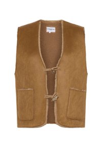 FRNCH Veste sans manches - camel