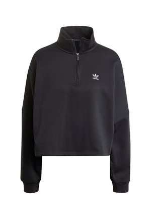 adidas Originals HALF ZIP - Sweatshirt - black