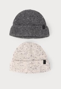 UNISEX 2 PACK - Σκούφος - dark grey/off-white