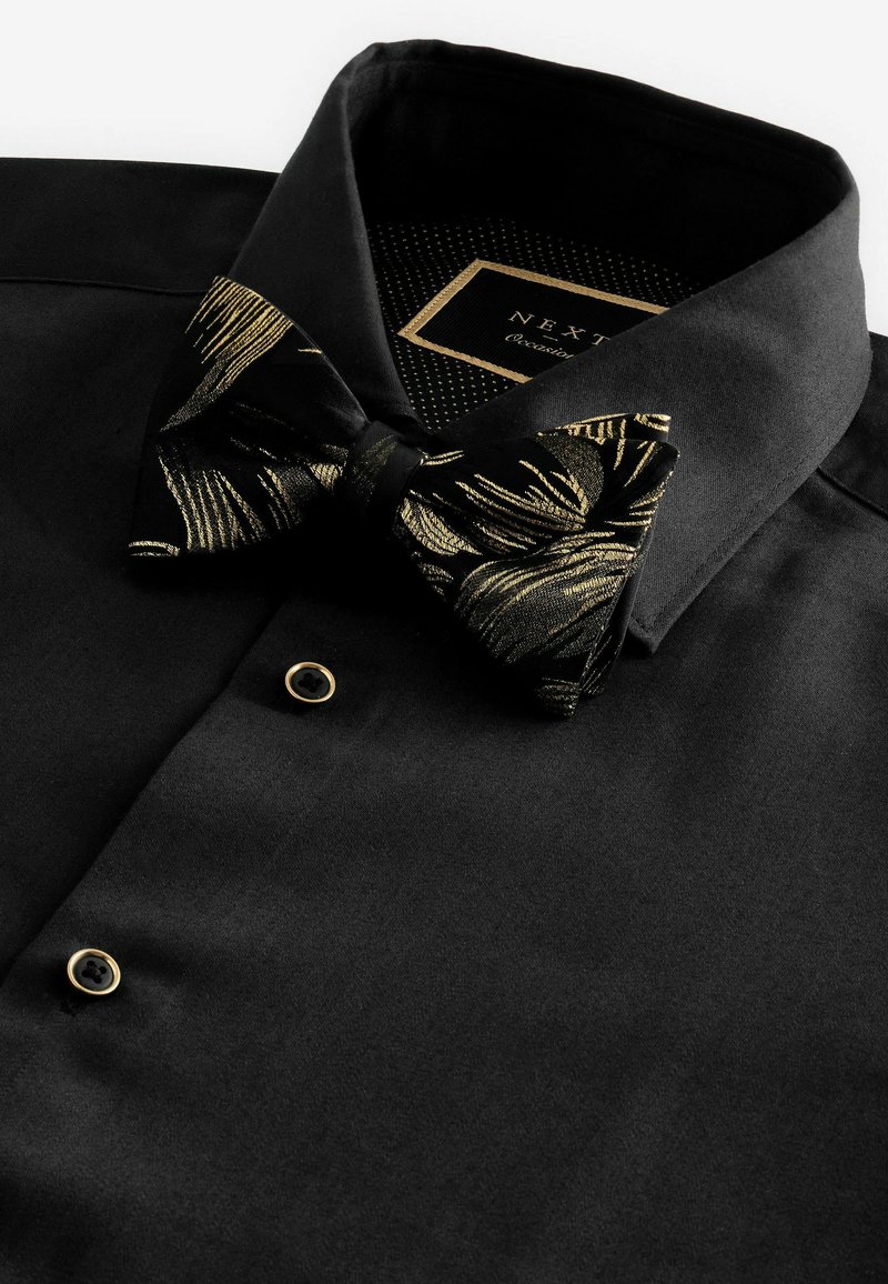 Next Shirt - black gold swirl bow/black - Zalando