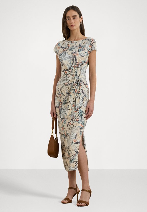 DABRIA SHORT SLEEVE DRESS - Shift dress - cream multi3