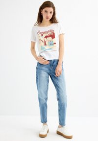 INSIDE Camiseta estampada - blanco