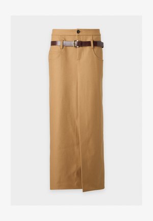 Dsquared2, LOW BELT CANADIAN SKIRT - Jupe longue - camel