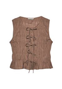 CREASED WITH TIES - Pusero - dark brown