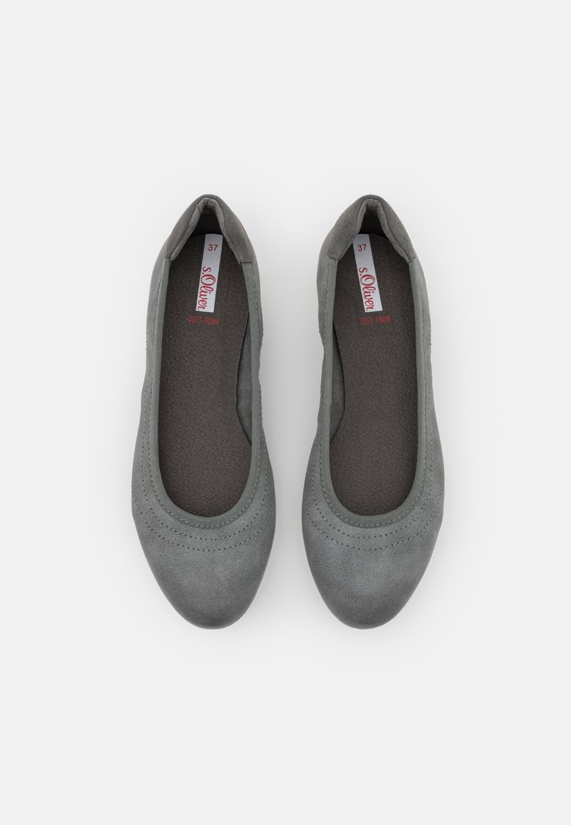 Damen Klassische Ballerinas | s.Oliver Klassischer Ballerina grey/grau - RR59622 Damen Klassische Ballerinas | s.Oliver Klassischer Ballerina grey/grau - RR59622