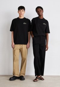 Lacoste CROC UNISEX - T-shirt basic - noir