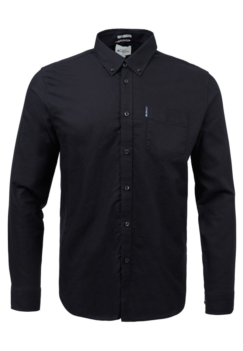 Camicia Casual Ben Sherman 'Signature Oxford' A Manica Lunga, Colletto Classico, Vestibilità Slim, Colore Barley Black, Taglia XXXL Per Uomo