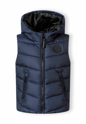 PADDED GILET WITH CHEST BADGE - Vesta - navy