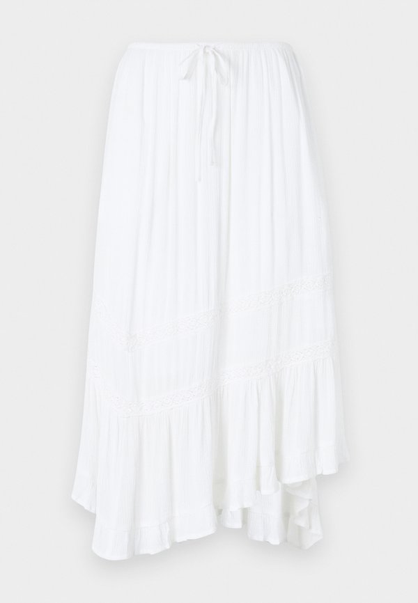 Asymmetrical Hem Maxi Skirt - A-line skirt2