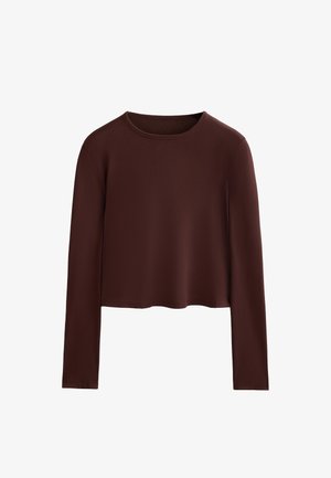 OYSHO CROSSOVER CROP - Fitness / yoga - brown