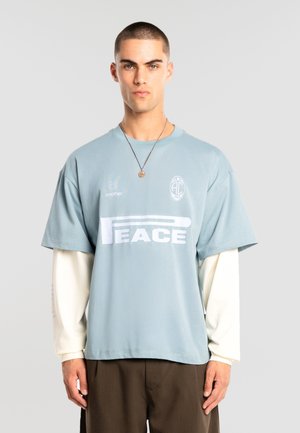 PEACE DOUBLE LAYER  - Topper langermet - vintage blue