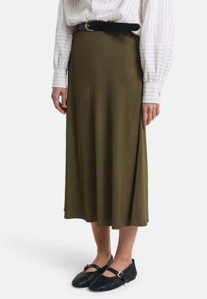 A-line skjørt - moss green