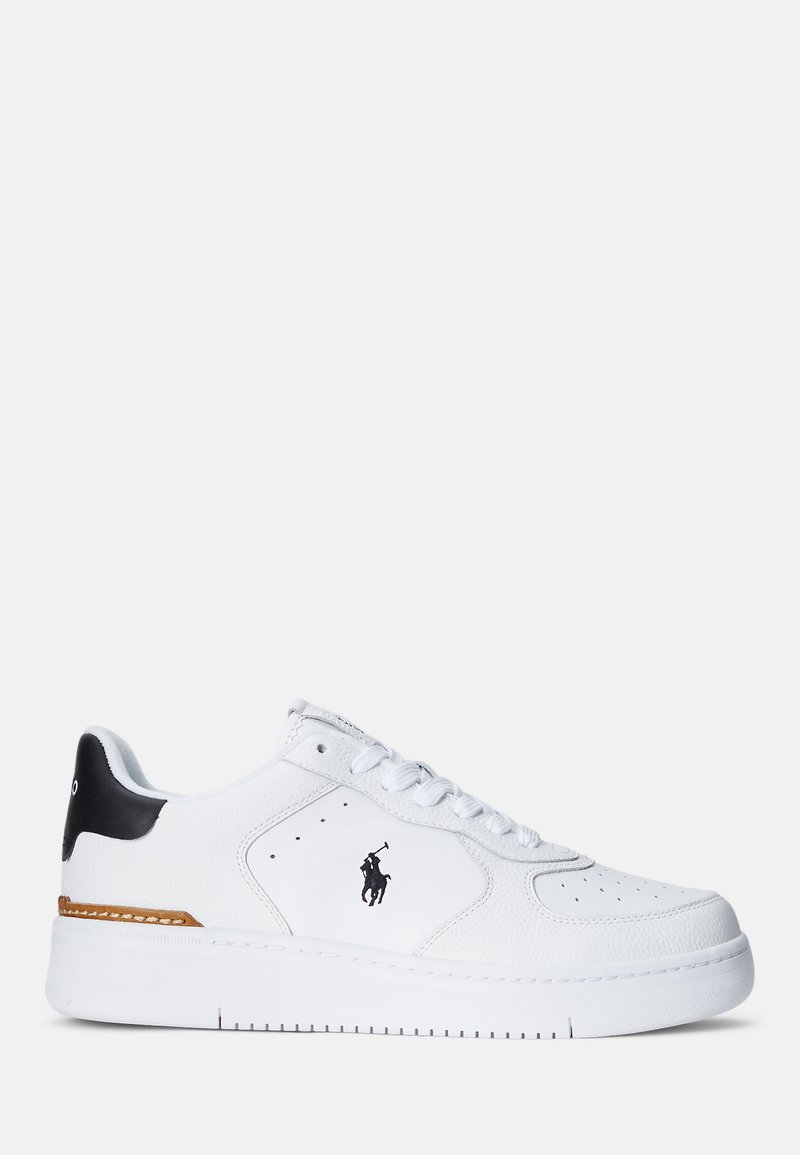 Polo Ralph Lauren - MASTERS CRT TOP LACE UNISEX - Matalavartiset tennarit - white/black, Suurenna
