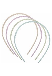 Chiara Ambra - CHIARA AMBRA HAARREIF-SET, 2-TLG., MIT STROH - Hair styling accessory - natur pink/blau/grün Thumbnail Image 1