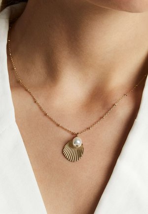 Rosefield SHELL AND PEARL - Necklace - gold-coloured