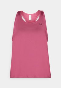 Under Armour TECH KNOCKOUT - Top - fuchsia dusk/dark maroon