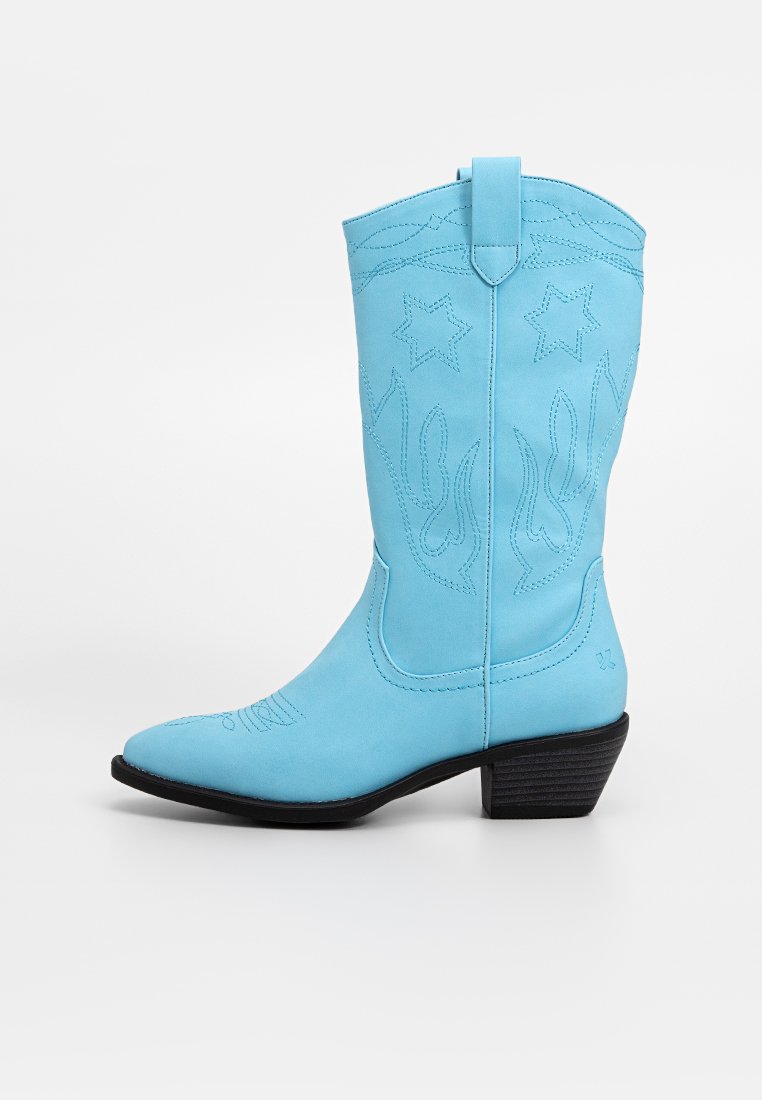 Koi Footwear Cowboy-/Bikerlaarzen lichtblauw Koi Footwear Cowboy-/Bikerlaarzen lichtblauw