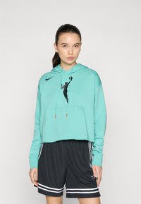 Nike Performance TEAM 13 COURTSIDE - Sweat à capuche - mint/brilliant orange/black