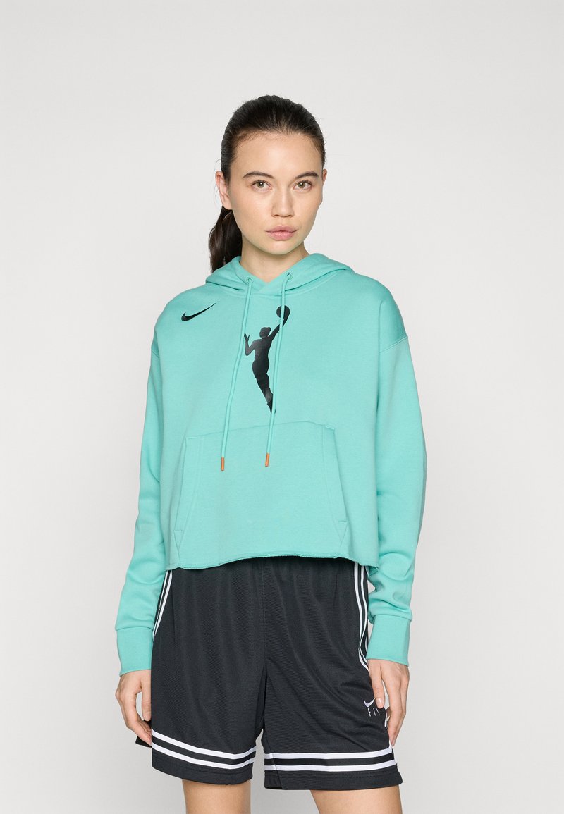 Nike Performance TEAM 13 COURTSIDE - Sweat à capuche - mint/brilliant orange/black