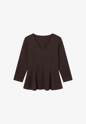 Vero Moda, TOP VMSMILLA TOP - Pikkade varrukatega topp - chocolate torte