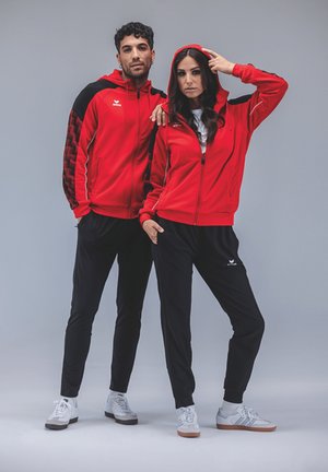 Erima TEAM - STAR - Zip-up sweatshirt - rotschwarz