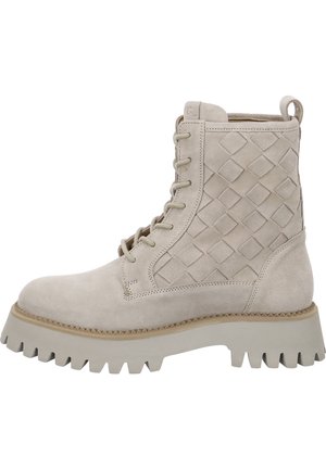 AMSTERDAM - Lace-up ankle boots - beige