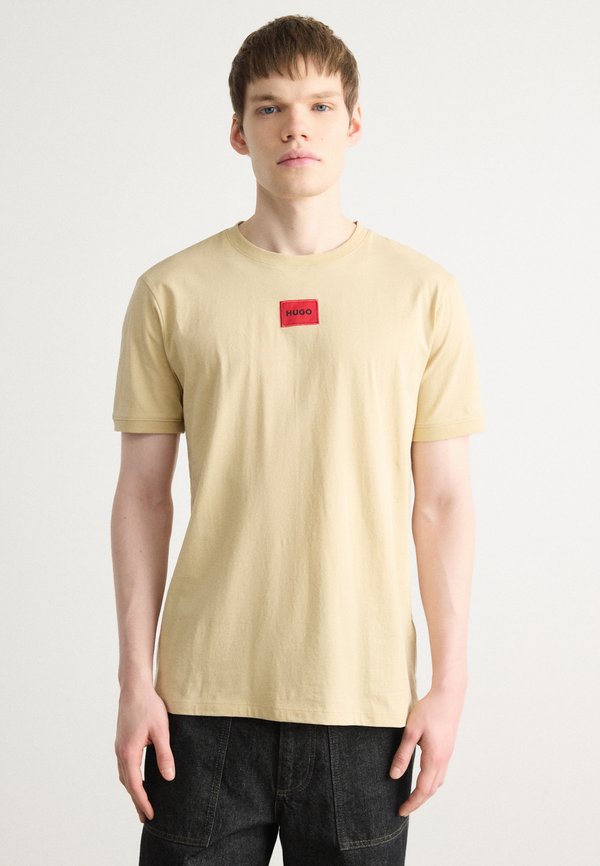 DIRAGOLINO - Print T-shirt - open beige