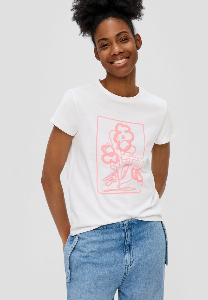 QS - T-shirt z nadrukiem