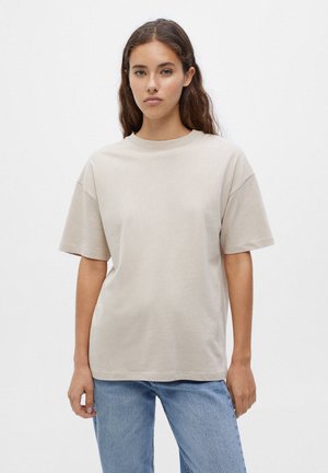 BASIC - Jednoduché triko - beige