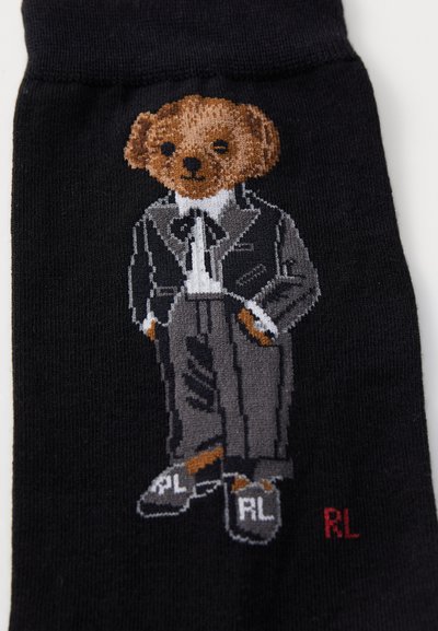 Polo Ralph Lauren TUX BEAR CREW SOCK SINGLE - Kojinės - black