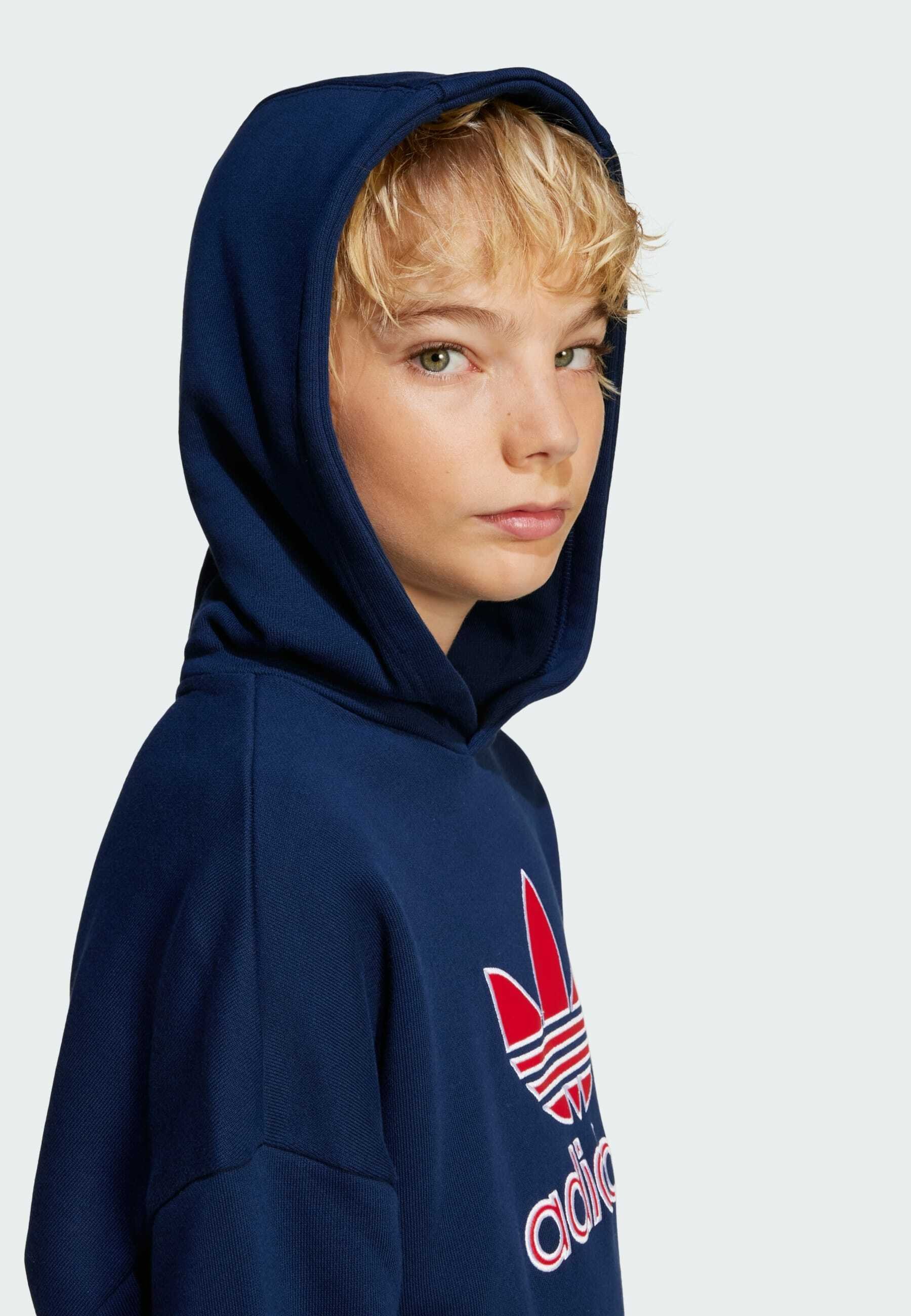 adidas Originals BIG OVERSIZED KIDS - Hoodie - night indigo