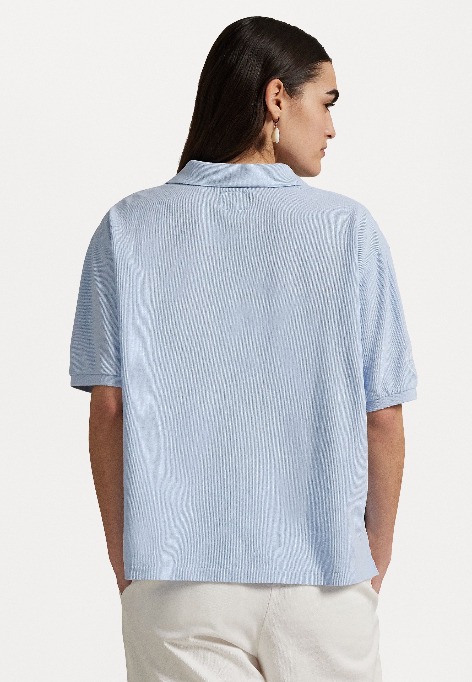 売れ筋商品|||ラルフローレン Tシャツ レディース トップス WIMBLEDON CROPPED POLO SHIRT - Polo shirt - southport blue Polo Ralph Lauren WIMBLEDON CROPPED POLO SHIRT - Polo shirt