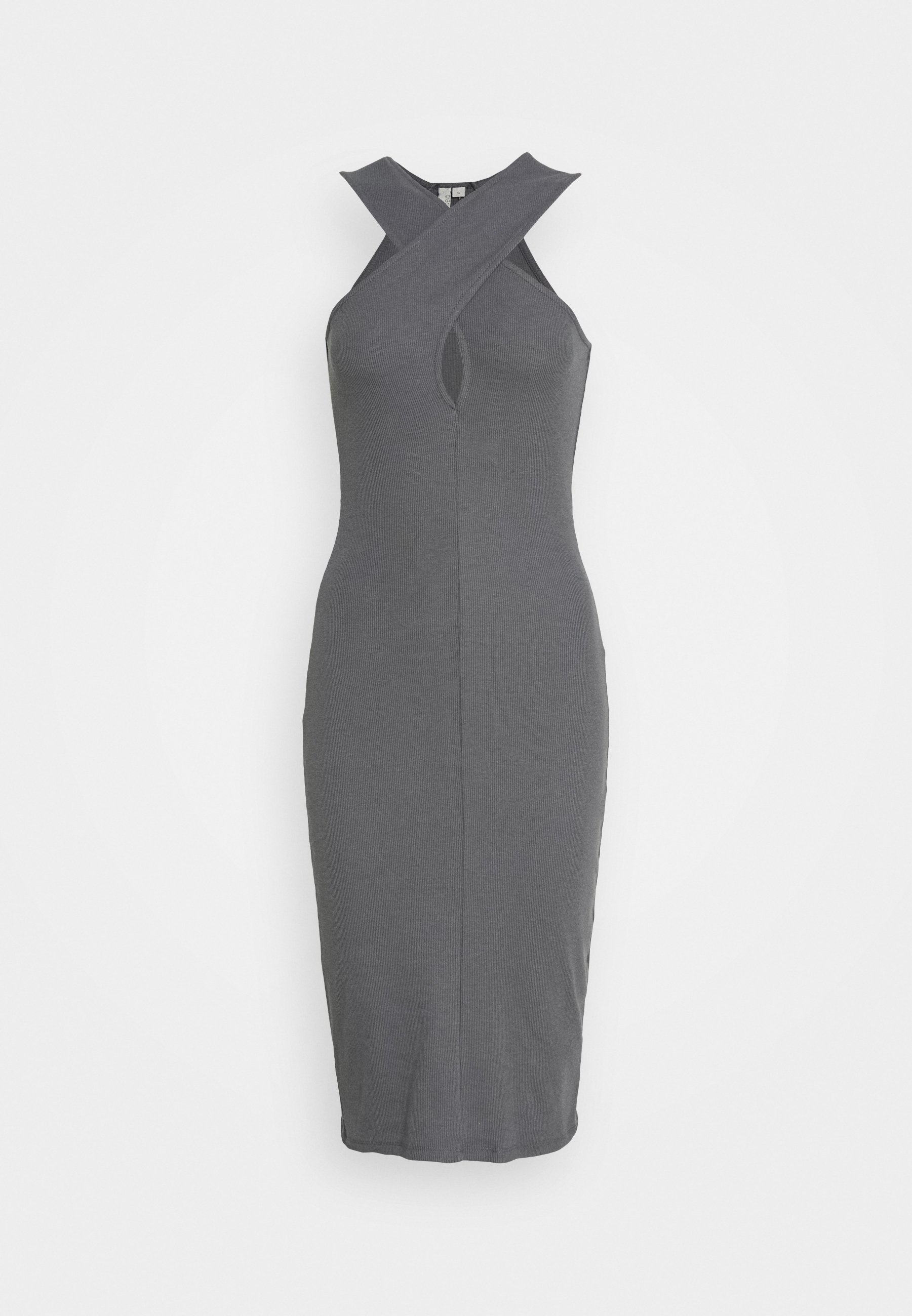 wrap neckline dress