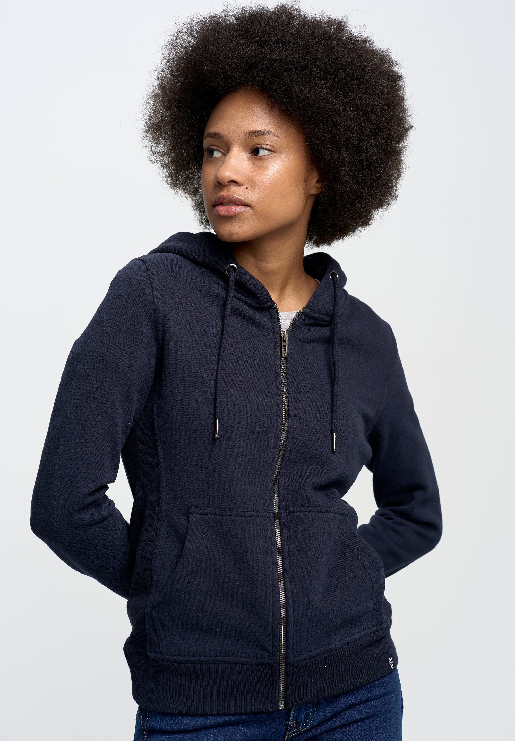 Big Star LAURISANA Zip-up sweatshirt marine/dark blue Zalando