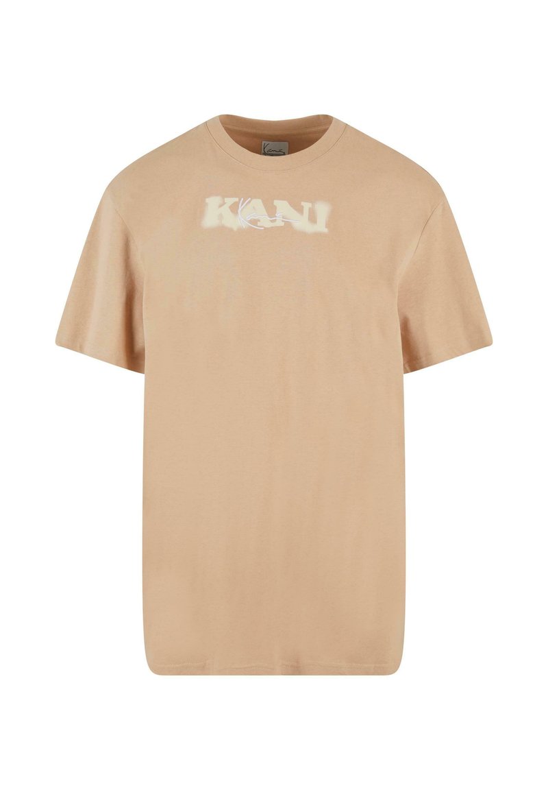 Karl Kani T-shirt print zandkleur Karl Kani T-shirt print zandkleur