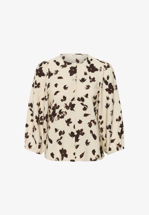Part Two, CHANNIEPW SHIRT - Blouse - oatmeal feather flower print