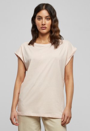 EXTENDED SHOULDER - Lihtne T-särk - pink