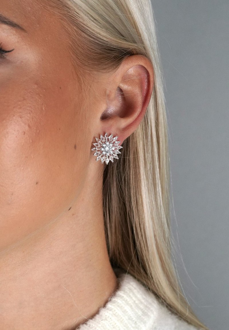 SNÖ of Sweden JUDITH EAR - Fülbevalók - silver-coloured/clear