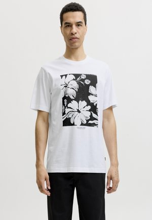 Jack & Jones PREMIUM JPRBLALUCAS GRAPHIC TEE - T-shirt print - bright white