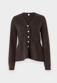 YASLIMO CARDIGAN - Casaco de malha - seal brown