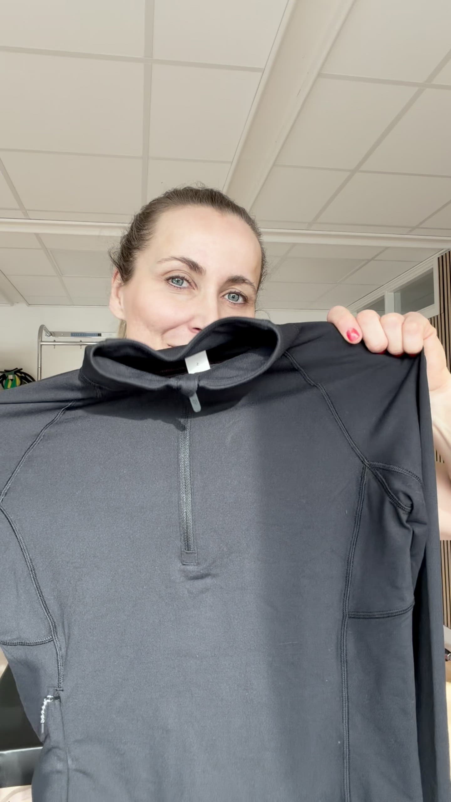 lululemon IT'S RULU™ RUN CROPPED HALF ZIP - Long sleeved top