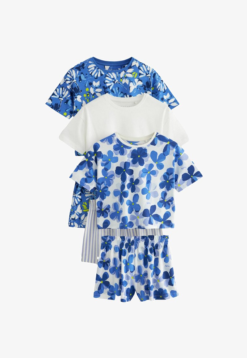Next 3 PACK REGULAR FIT SET - Pyžamová súprava - blue floral stripe