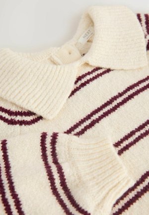 Next REGULAR FIT - STRIPE COLLAR  - Svetrík - ecru
