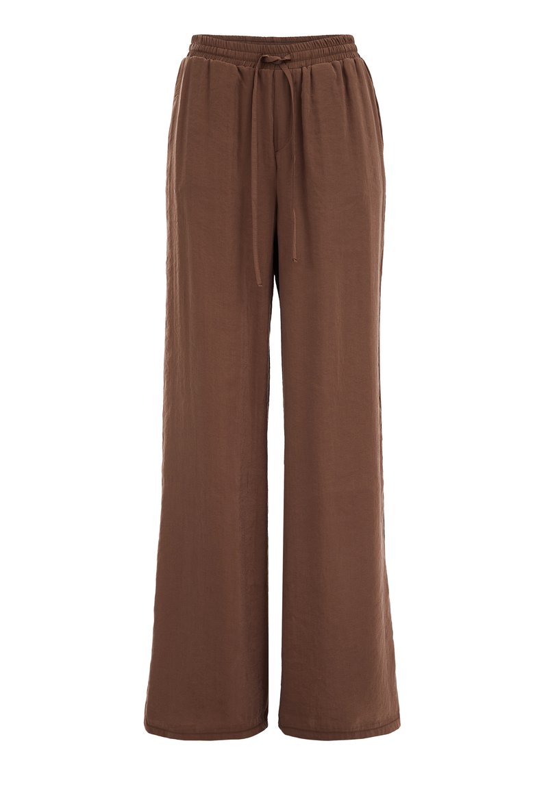 WE Fashion Broek donkerbruin