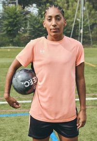 Under Armour CHALLENGER - Lihtne T-särk - flare orange/white